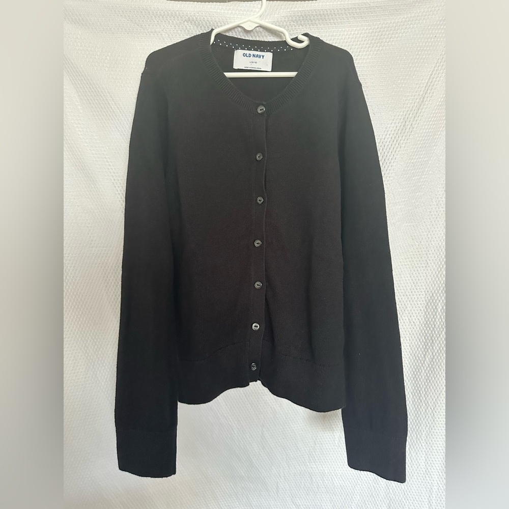 Old Navy Kid’s Black Cardigan Sweater